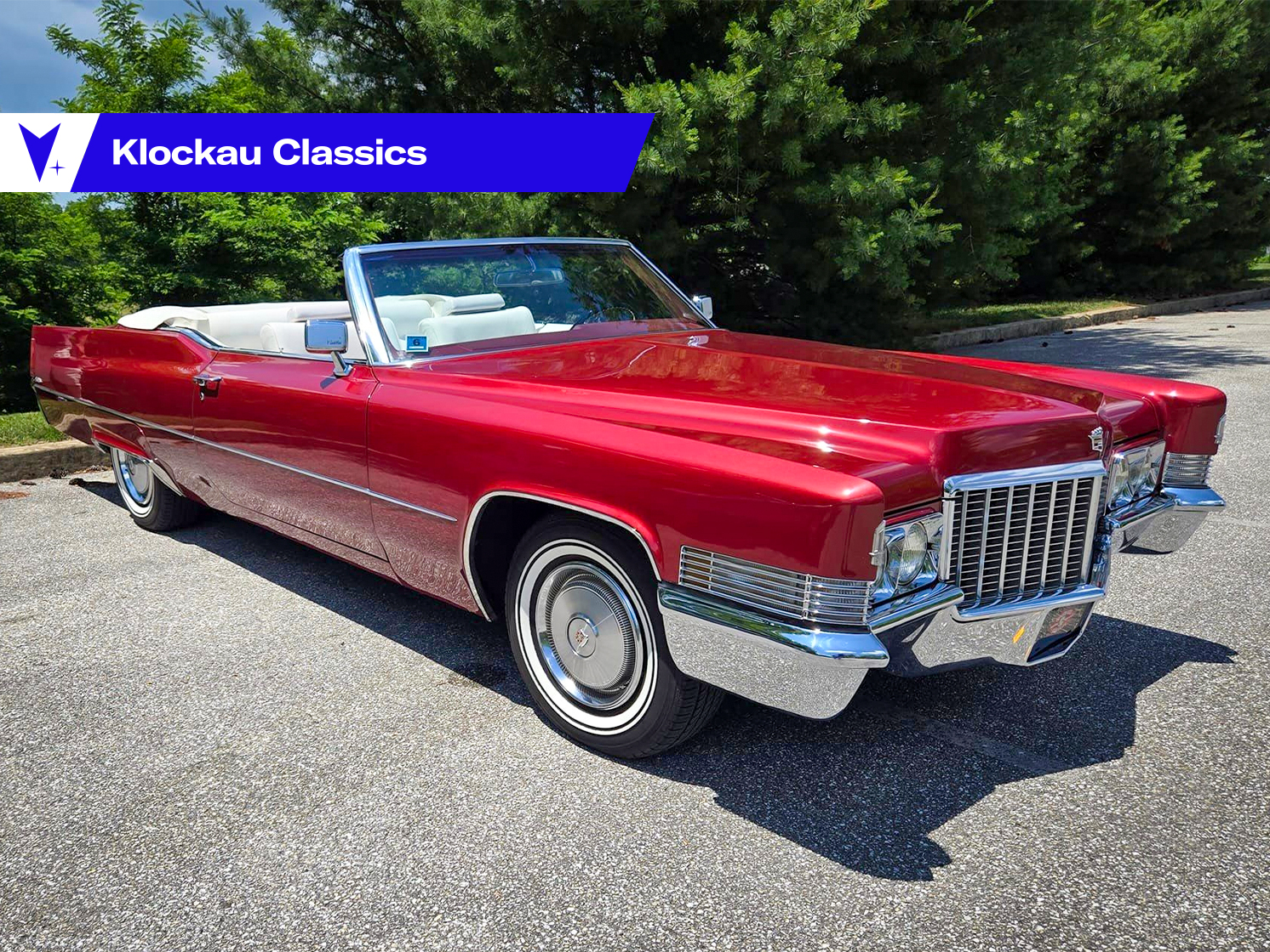 BOS Cadillac de Ville Convertible レッド Diecast model cars Cadillac Deville 1/87 BoS Models DeVille