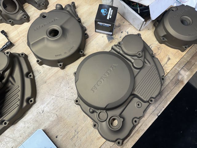 honda XR600R case covers cerakote bronze