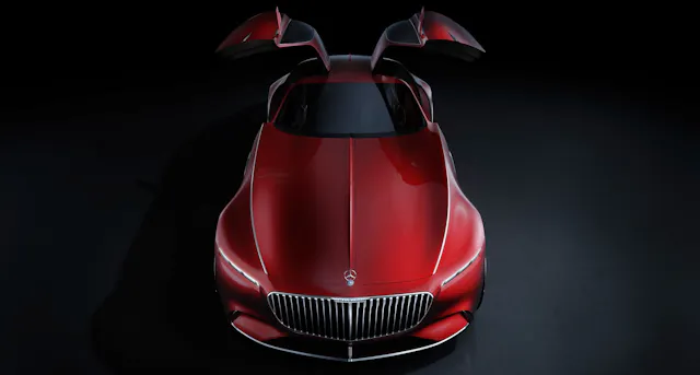 Vision Mercedes-Maybach 6 concept above doors up