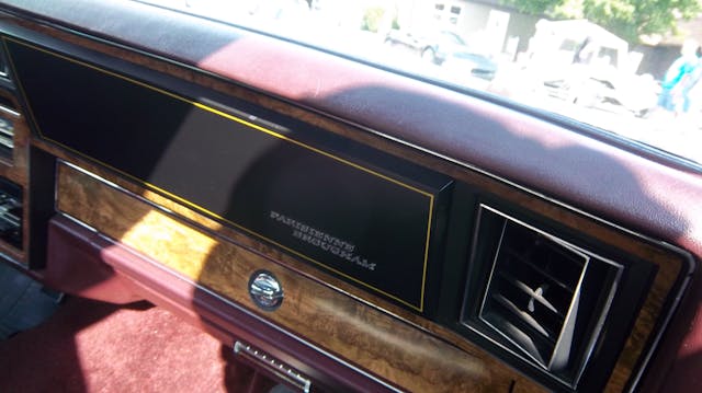 1986 Pontiac Parisienne Brougham dash