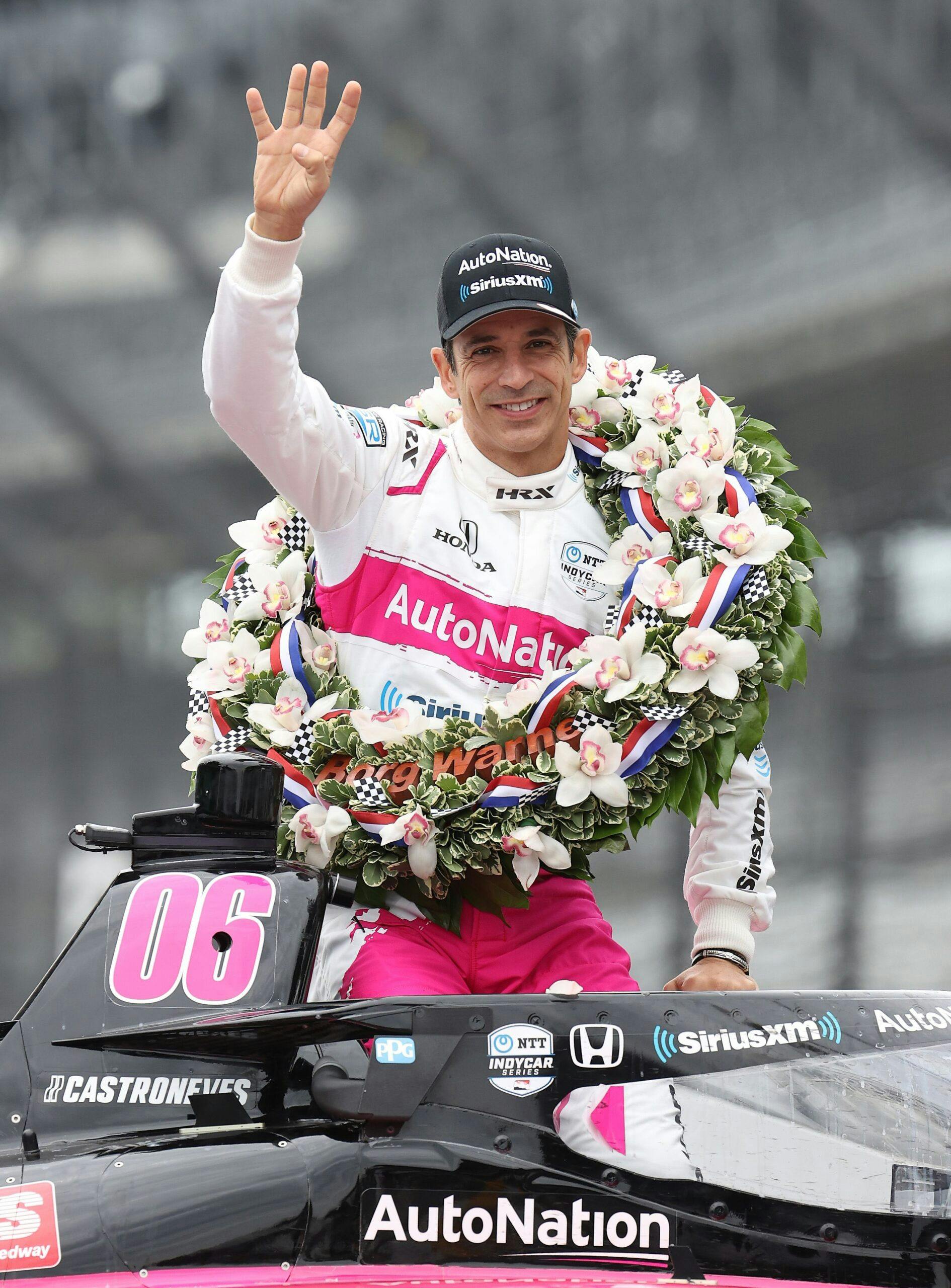 Helio Castroneves during a portrait shoot