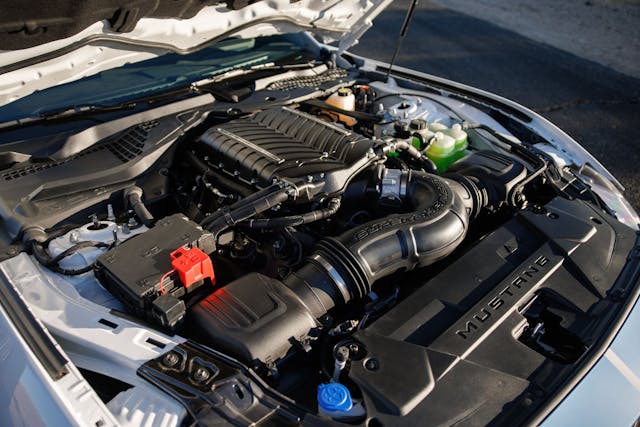 shelby american gt350 supercharged engine bay