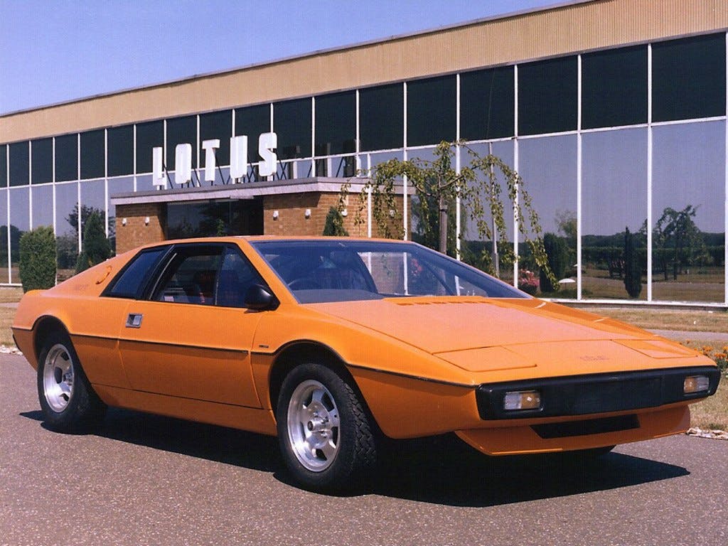 Lotus Esprit Italdesign front three quarter orange