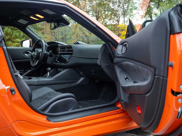 2025 Nissan Z Heritage door open interior