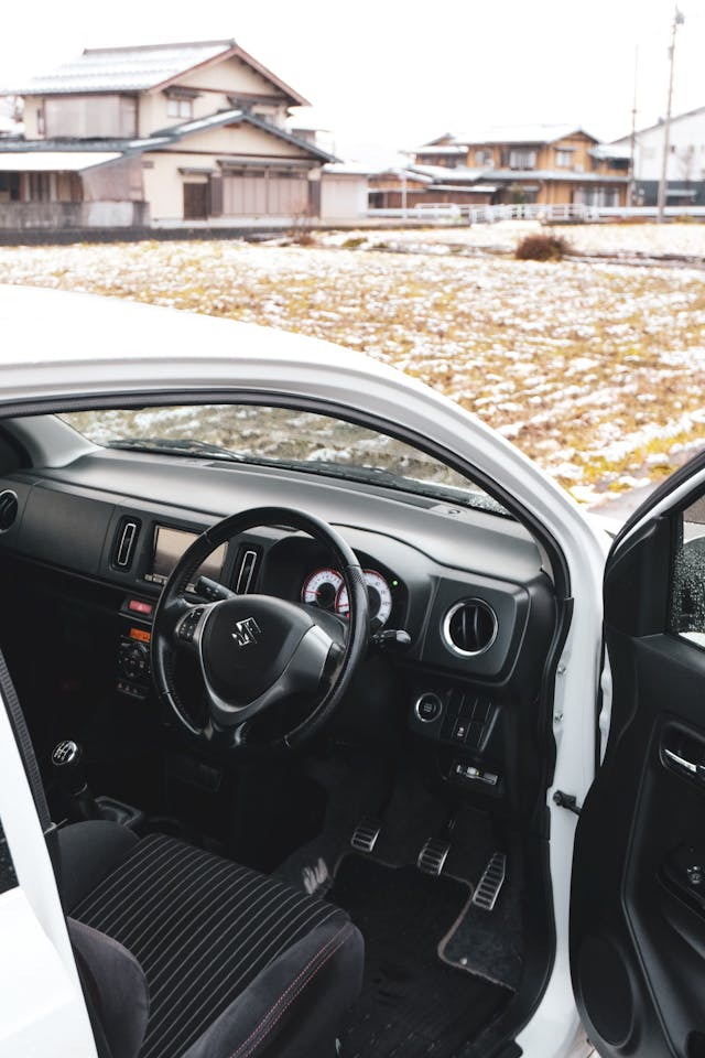 Toyota MR2 Turbo door open interior