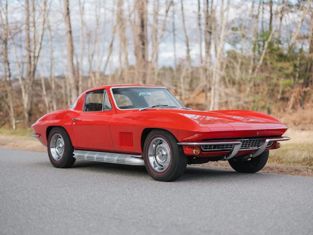 1967 Chevrolet Corvette 327/300 Coupe exterior front three quarter passenger side