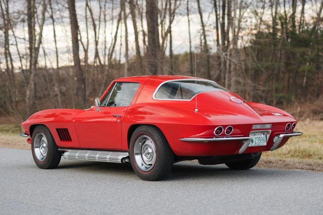 1967 Chevrolet Corvette 327/300 Coupe exterior rear three quarter