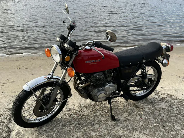 1975 Honda CB400F motorcycle