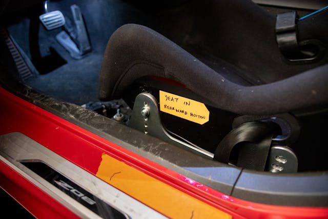Chevrolet Corvette ZR1 seat note