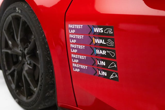 Chevrolet Corvette ZR1 fastest lap stickers