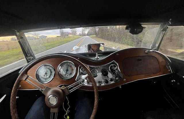 MG TD interior