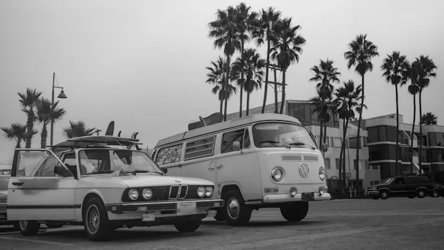 vintage BMW VW surf california
