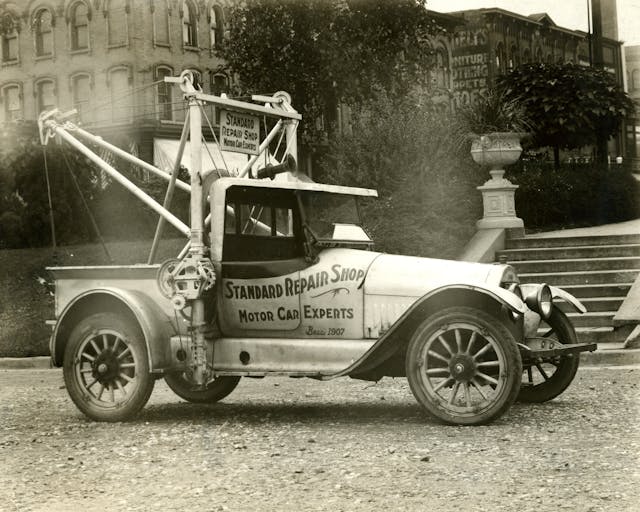 standard repair shop tow truck vintage