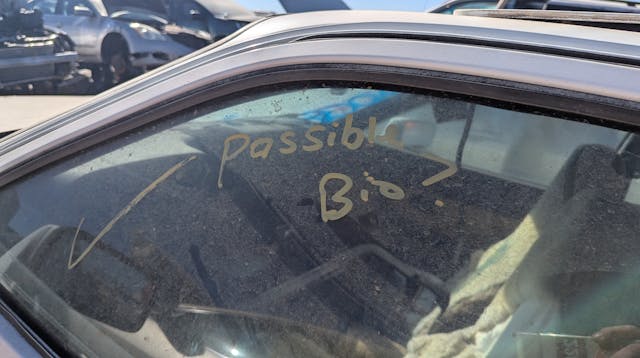 1980 Porsche 924 Turbo glass writing