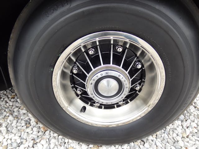 1965 Pontiac Safari Wagon wheel tire closeup
