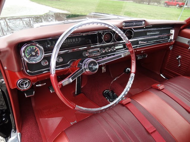 1965 Pontiac Safari Wagon interior steering wheel dash