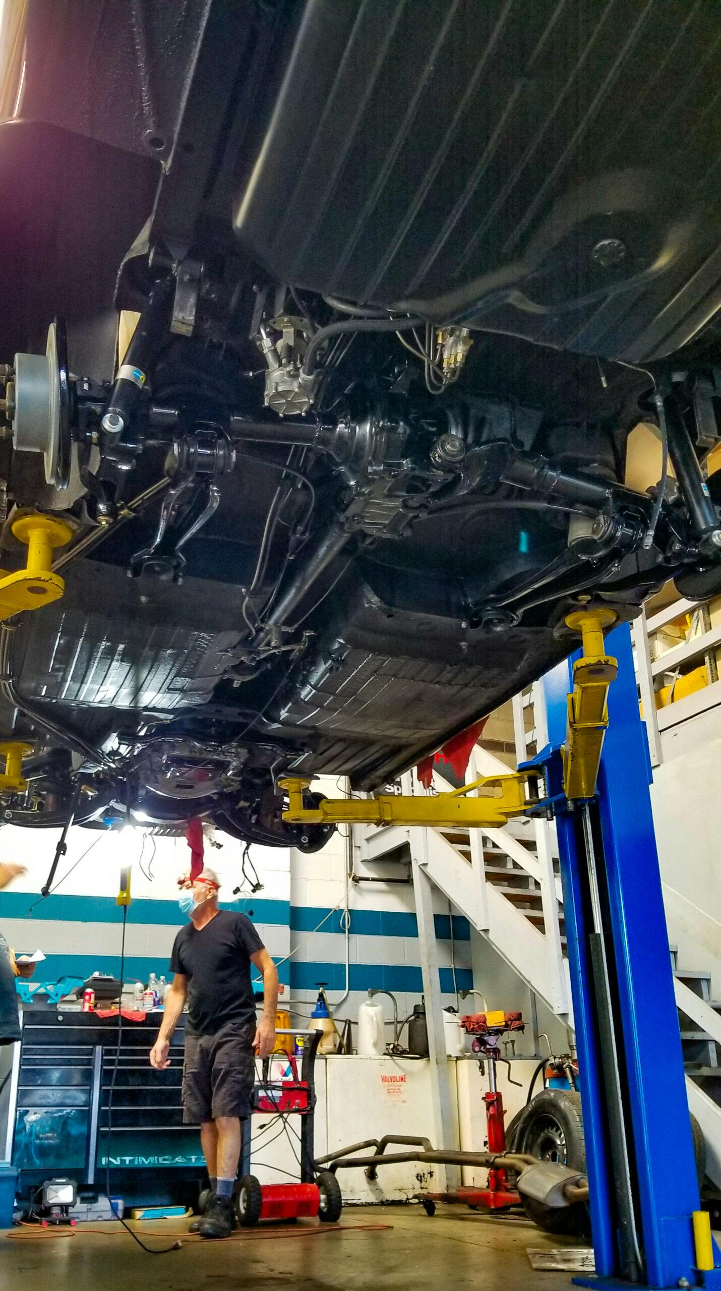 1970 Mercedes Benz 300SEL Before Restoration underside