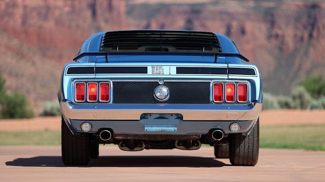 Mustang Mach 1 louvers rear