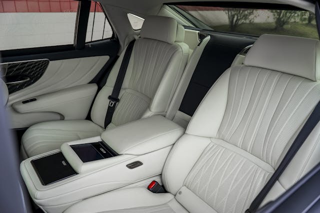 2024 Lexus LS500h interior rear seats