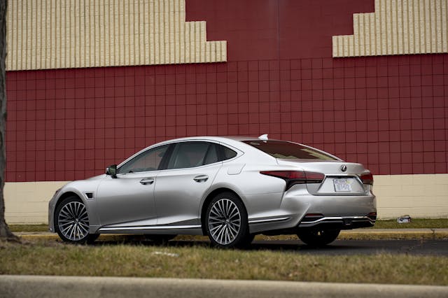 2024 Lexus LS500h rear three quarter