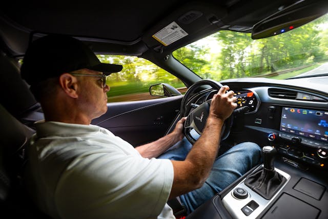 Cherohala Skyway 2025 Hagerty Road of the Year 2017 Chevrolet Corvette interior larry webster driving dynamic