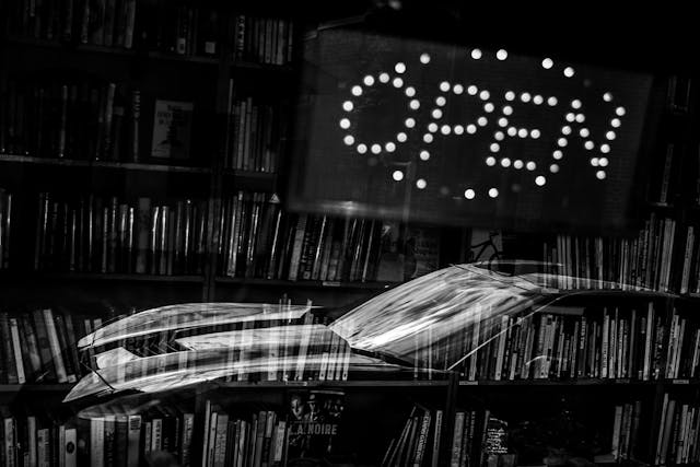 Cherohala Skyway 2025 Hagerty Road of the Year 2017 Chevrolet Corvette book shop window reflection black white