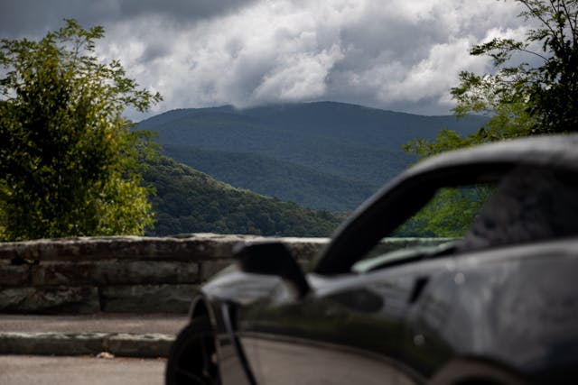 Cherohala Skyway 2025 Hagerty Road of the Year 2017 Chevrolet Corvette hills clouds