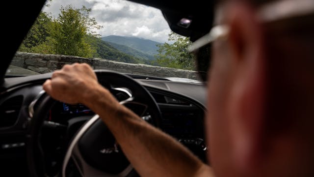 Cherohala Skyway 2025 Hagerty Road of the Year 2017 Chevrolet Corvette driver views