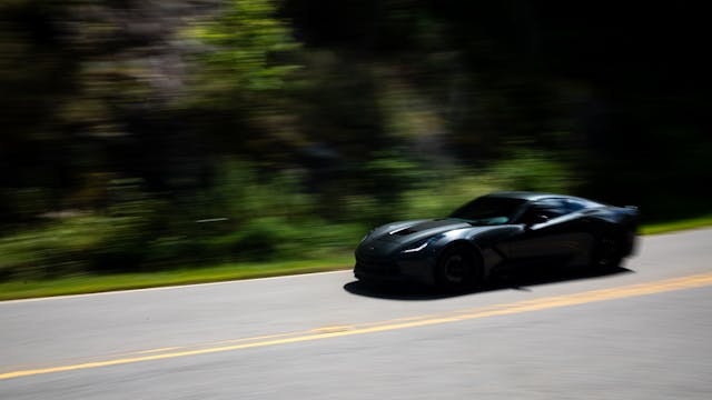 Cherohala Skyway 2025 Hagerty Road of the Year 2017 Chevrolet Corvette blur pan
