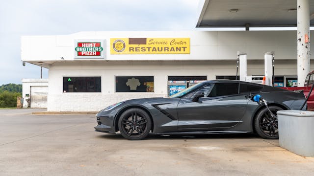 Cherohala Skyway 2025 Hagerty Road of the Year 2017 Chevrolet Corvette front end side view