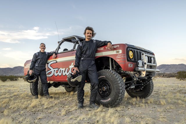 Race Terra Scout Owen and Sean Barber outside of vehicle