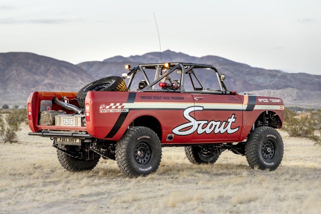 Race Terra Scout exterior rear three quarter parked high contrast