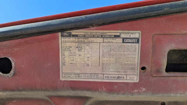 1980 Ford Fairmont Wagon sticker