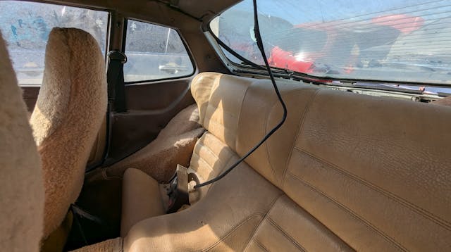 1980 Porsche 924 Turbo interior rear seat