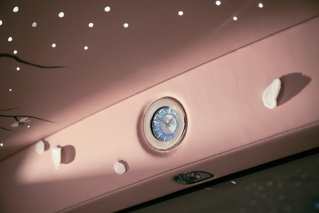 Cherry Blossom Rolls-Royce clock