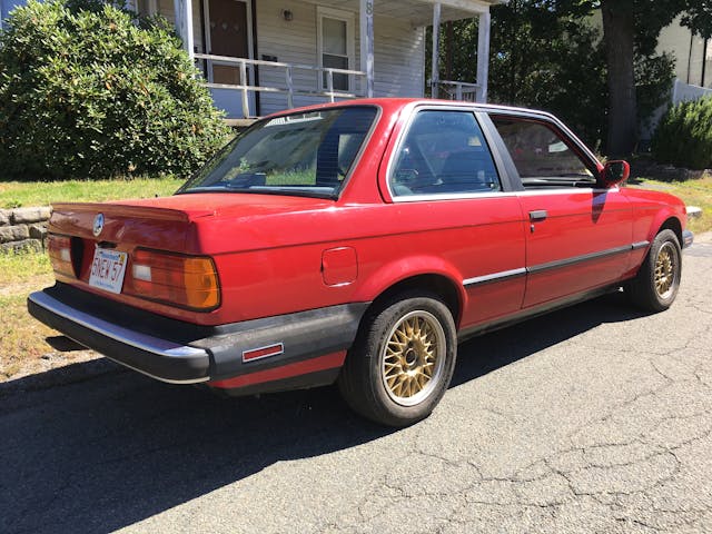 bmw tire swap rear three quarter