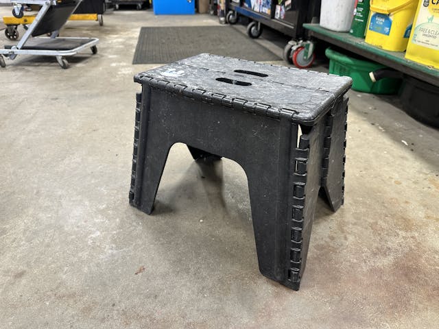 Garage step stool