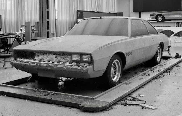 Chevrolet Bonneville clay model front three quarter