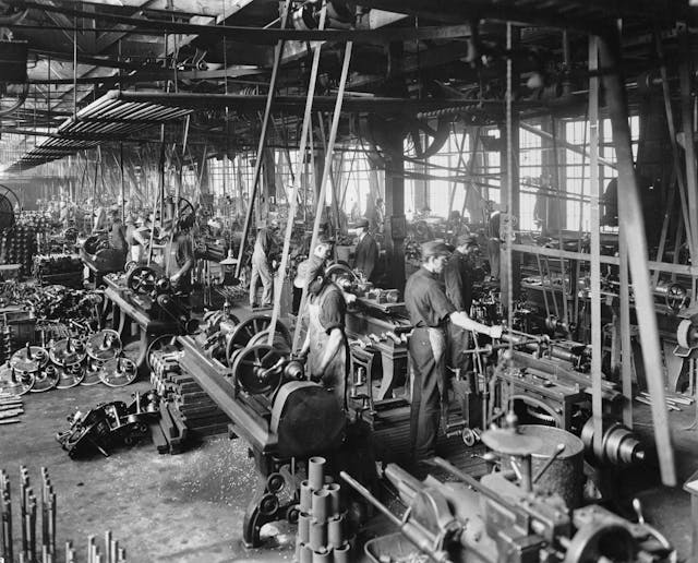 Interior of automobile factory NASH