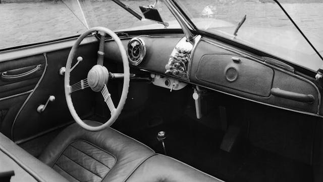 Porsche 356 early production interior
