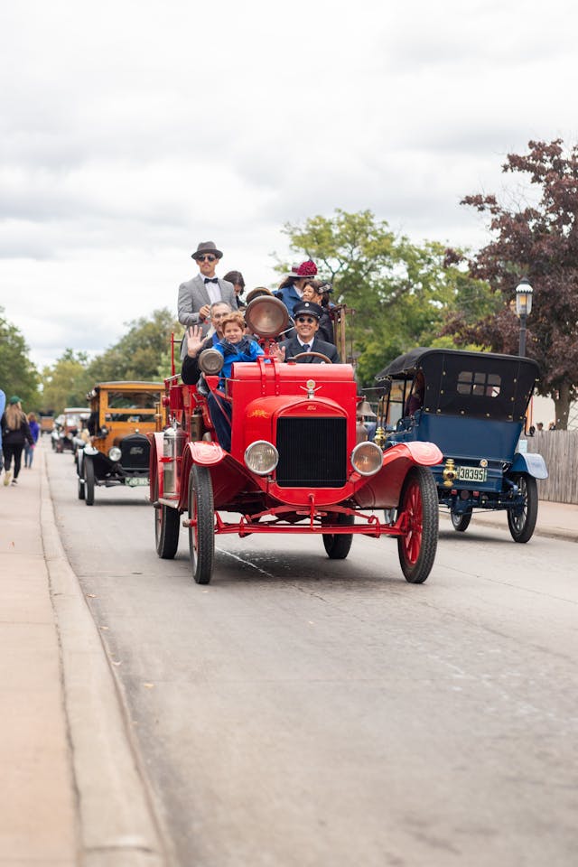 Ragtime Reunion vintage car red old car festival