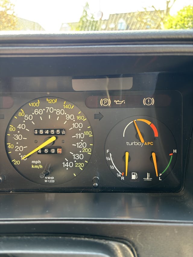 Saab 900 Turbo 16S gauges