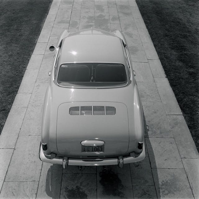 1956 Volkswagen VW Karmann Ghia rear above
