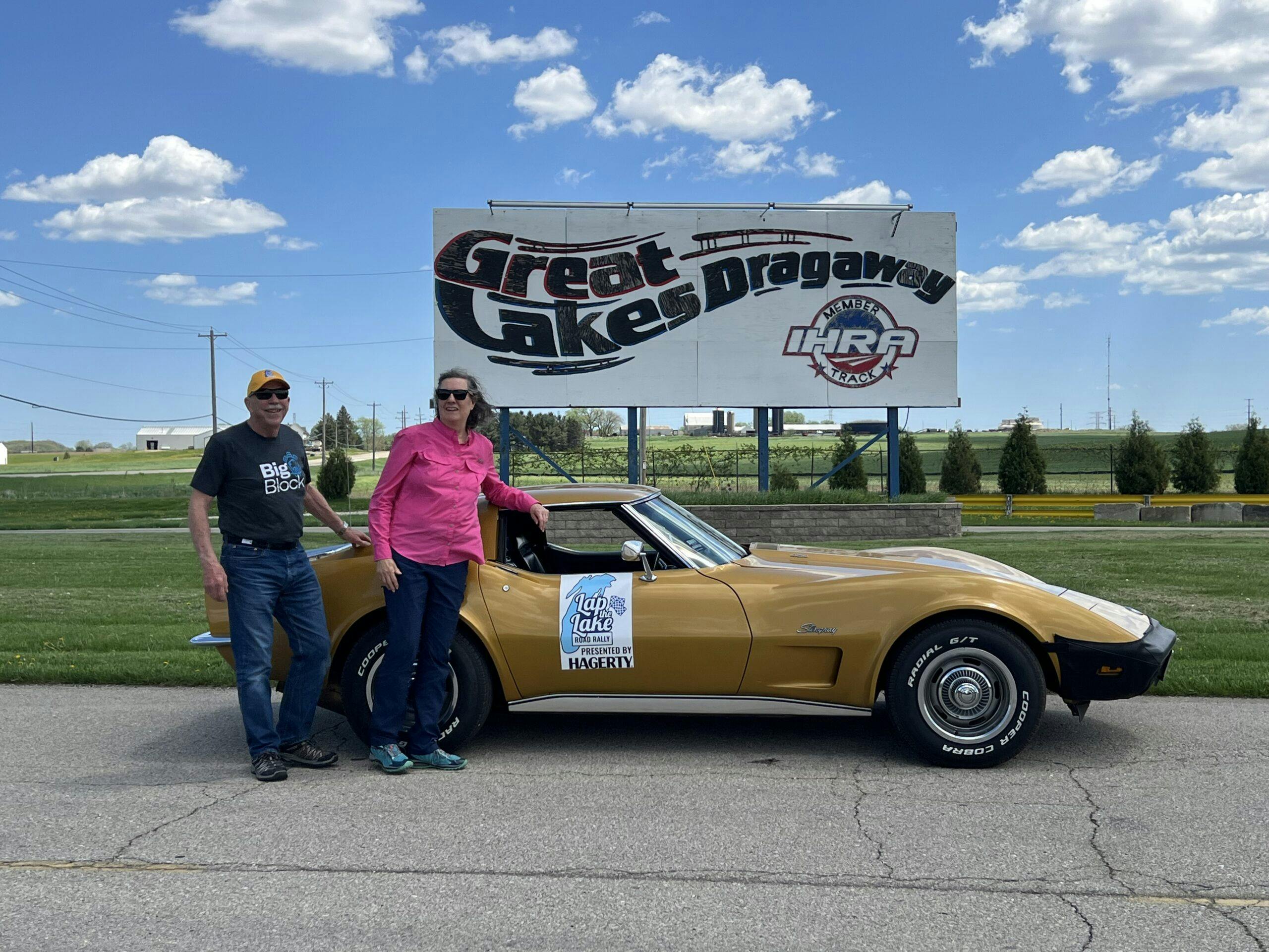 Don Webb 1973 Corvette lap of the lake