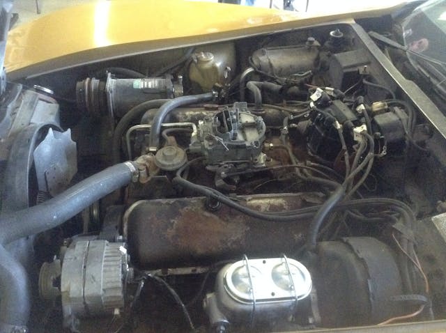 Don Webb 1973 Corvette 454 engine