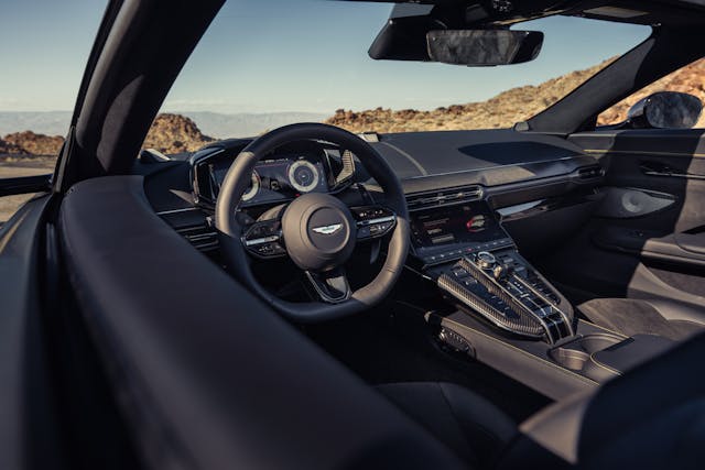 2026-Aston-Martin-Vantage-Roadster-Satin-Titanium-Grey interior wheel