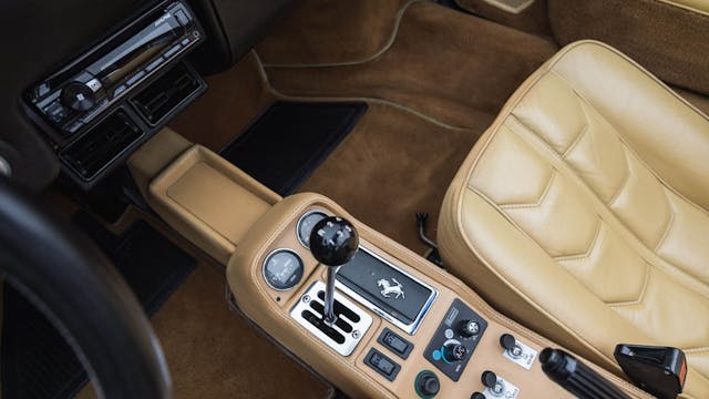 1984 Ferrari 308 GTS console shifter