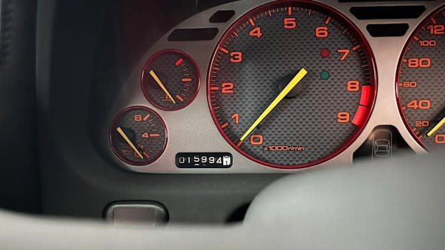 2003 Honda NSX-R interior dash gauges