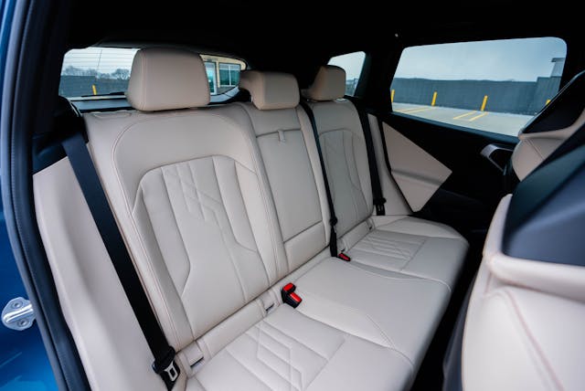 2025 BMW X3 30 xDrive interior rear seatback detail