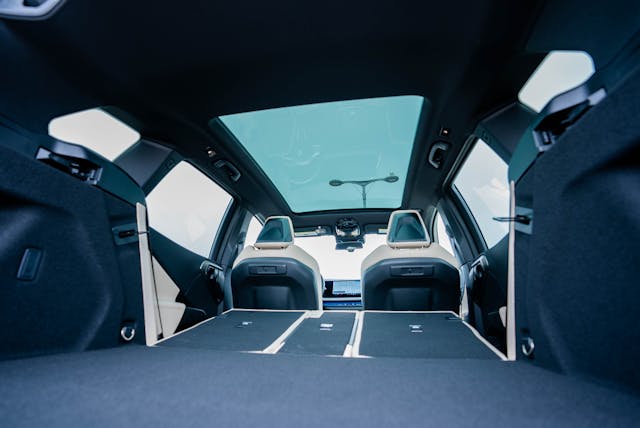 2025 BMW X3 30 xDrive interior rear cargo area seats down